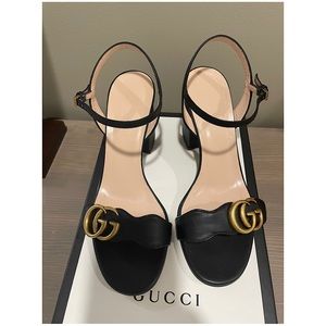 Gucci High Block Heel Sandals, Size 7